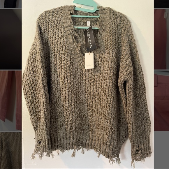 Wishlist Tops - Olive green wishlist sweater.. originally $58, never worn, tags still on